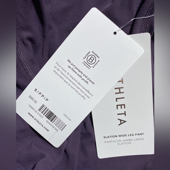 ATHLETA Elation Wide Leg Pant // Deep Crocus Violet #798650 - Picture 9 of 9